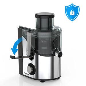 Extracteur de jus multifonctionnel centrifuge pour fruits et légumes, boîtier en acier inoxydable, éjection automatique de la pulpe, silencieux, 600W - Product Image 4