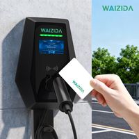 Estación de Carga de Pared WAIZIDA Modelo B CE 11kW 2026, Conector Tipo 2 y Alta Potencia Trifásica para Uso Residencial y Comercial