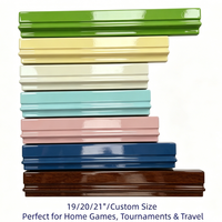 Supports de Mahjong Personnalisés avec Poussoirs – Ensemble Professionnel en Bois Double Couche Finition Brillante – Plusieurs Tailles et Couleurs – Prise en Charge Personnalisation Complète
