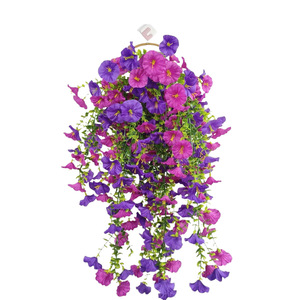 Guirlande artificielle de fleurs de gypsophile rouge de 75 cm en plastique et soie pour mariage, décoration extérieure et intérieure - Product Image 5