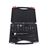 Kit d'alignement de viseur laser rouge et vert auto-zérifiant rechargeable par USB avec 32 adaptateurs multiples