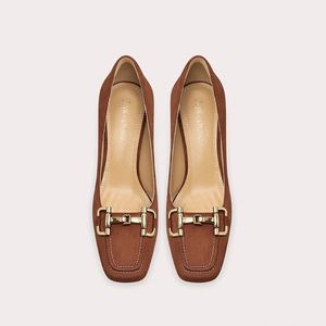 Chaussures de travail rétro françaises, petite taille, style rétro français, talons aiguilles de 7 cm pour le bureau et les trajets quotidiens, talons hauts pour femmes - Product Image 3