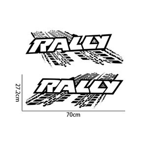 สติกเกอร์ติดกระจกหลังรถบรรทุก2ชิ้นกันรอยขีดข่วนกันน้ำไวนิลแรลลี่สติกเกอร์ตกแต่งรถยนต์บุคลิก - Product Image 4