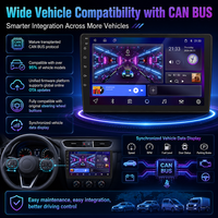 Estéreo para Auto Android de 9 Pulgadas con Pantalla Táctil IPS, 4 Núcleos, 2DIN, GPS Integrado, MP3, Ventilador de Refrigeración, USB/WiFi, Ajuste Universal