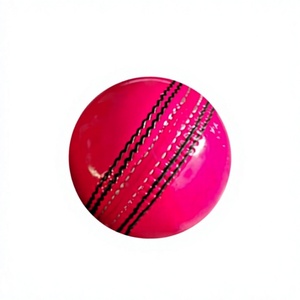 Pelota de Cricket de Cuero BOLZA Cosida a Mano para Diestros, Entrenamiento Profesional, 5.5 oz, Blanca, Logotipo Personalizado, Caja de 6 Unidades con Cordón - Product Image 2