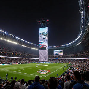 Pantalla Textil LED Voladora P15 de 5M*15M, Pantalla Gigante para Publicidad en Escenarios, Bandera a Todo Color, Resistente al Agua, Brillo, Sin Operador - Product Image 6