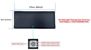 Nouveau produit phare 2025 : Appareil de luminothérapie LED infrarouge à 3 puces (666 LED) pour le visage, la douleur et la beauté - Product Image 4