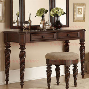 Meubles de chambre à coucher en bois sculpté américain de luxe, style classique, ensemble de chambre à coucher, lit king-size européen - Product Image 3