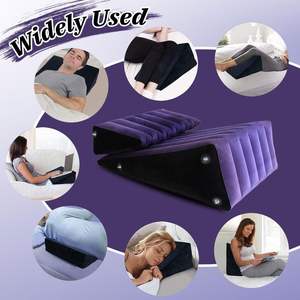 Coussin gonflable d'oreiller de cale pliable de sofa de sexe de PVC bleu <span class=keywords><strong>pour</strong></span> l'usage de lit de <span class=keywords><strong>Positions</strong></span> sexuelles de couples adultes de Bdsm - Product Image 3