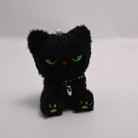 Boneka Gantungan Kunci Kucing Kartun Lucu Laris Manis, Kucing Duduk Cantik dengan Kalung, Gantungan Kunci Boneka untuk Hadiah Anak
