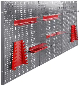 JZD factory customization garage organization wall shelf garage storage holders racks Tool rack hanging plate shelf hole board
