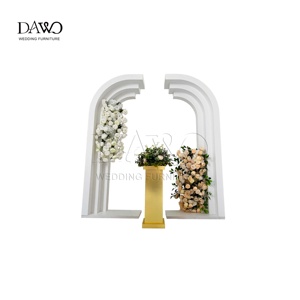 Décorations de haute qualité pour scène, fournitures murales, toile de <span class=keywords><strong>fond</strong></span> de mariage en PVC, toile de <span class=keywords><strong>fond</strong></span> de mariage blanche - Product Image 3