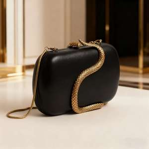 Bolso de Mano de Lujo para Mujer, Diseño Trapezoide con Cadena, para Fiestas y Bodas, Directo de Fábrica 2026 - Product Image 3