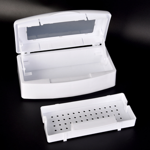 Manicure Tools Sterilizer Box Detachable Disinfection <b>Nail</b> Cleaner Box Nipper Tweezers Storage Alcohol Sterilization Beauty Tray - Product Image 1