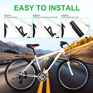 Batería de Litio Recargable de 36V 7Ah 20A BMS para Tubo Inferior, con Cargador, Pantalla LED y Puerto USB, Compatible con Bicicletas Eléctricas (Stock UE) - Product Image 4