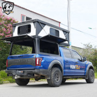 Huntoo Pop up Truck Camper Hard Side Pop Top Roof Tent Aluminum Truck Bed Camper pour F150 Hilux Silverado