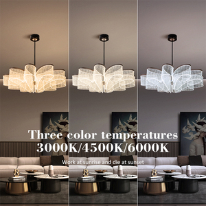 Lustre de décoration intérieure contemporaine au design populaire, <span class=keywords><strong>luminaire</strong></span> suspendu LED pour salon, <span class=keywords><strong>salle</strong></span> à <span class=keywords><strong>manger</strong></span> - Product Image 4