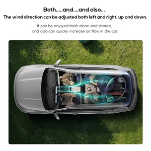 MEMO G12 Portable USB Rechargeable 360 Degree Rotation <b>Car</b> Cooling <b>Fan</b> <b>Car</b> Electric <b>Fan</b> with LED Light - Product Image 3