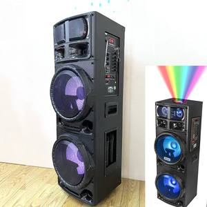 Nouvelle arrivée 1288A : Enceinte DJ double 12 pouces avec cornes, grande enceinte TWS rechargeable, vente directe usine, avec éclairage LED. - Product Image 1