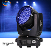 Sailwin Aura Marc Stage Lighting19X15W 4IN1 RGBW ZOOM LED tête mobile lavage lumière Lyre faisceau lavage pour Disco événement Concert