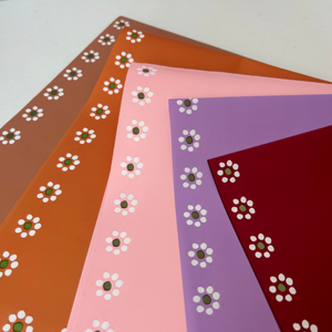 Papel de Regalo Impermeable de PVC Reciclable para Ramos de Flores, Hojas de Papel de Regalo Floral de Diseño Coreano para el Día de San Valentín - Product Image 3