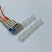 Capuchon anti-poussière en fibre optique PP transparent simple mode LC 16-plex, résistant aux hautes températures, vente en gros d'usine