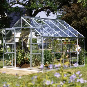 Kaca sinar matahari plastik aluminium rumah kaca taman