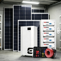 Système d'énergie solaire 5kW 10kW 20kW, panneaux solaires avec batterie LiFePO4 et onduleur, kit complet, système d'énergie solaire hybride pour la maison