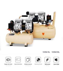 Pompe à air silencieuse haute pression 2,2 kW 120 L mobile pour laboratoire dentaire, soufflage de poussière et travail du bois - Product Image 6