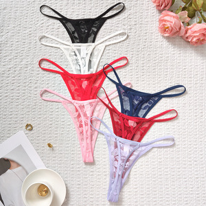 Spécialisé pour <span class=keywords><strong>Amazon</strong></span> Nouveau fabricant de strings Femmes Sexy Hot Lace Floral Multi-Color Combinaison Low-<span class=keywords><strong>Rise</strong></span> Underwear Foreign - Product Image 3