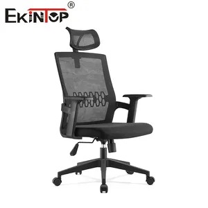 Mobilier de bureau Ekintop Chaise de bureau pour ordinateur, salle de conférence, réunion, formation, personnel, visiteur, chaise de direction en maille pour le bureau
