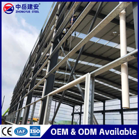 Structure en acier Q235B durable et personnalisable pour diverses applications industrielles, atelier commercial