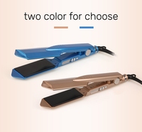 Lisseur à cheveux électronique professionnel en céramique avec écran LCD, plaque chauffante électrique pour lisser les cheveux à la maison et à l'hôtel