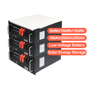แบตเตอรี่โซลาร์แบบแยกส่วนติดตั้งบนแร็ค 5KW 51.2V 200AH พร้อมระบบรองรับระบบไฮบริดกริดและการสื่อสารแบบ CAN - Product Image 1