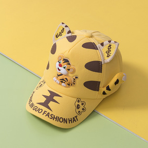 <span class=keywords><strong>Gorra</strong></span> de Béisbol Infantil de Dibujos Animados al por Mayor con Parche de <span class=keywords><strong>Tigre</strong></span> de Plástico 3D, <span class=keywords><strong>Gorra</strong></span> de Sol para Niños de 3 a 8 Años - Product Image 2