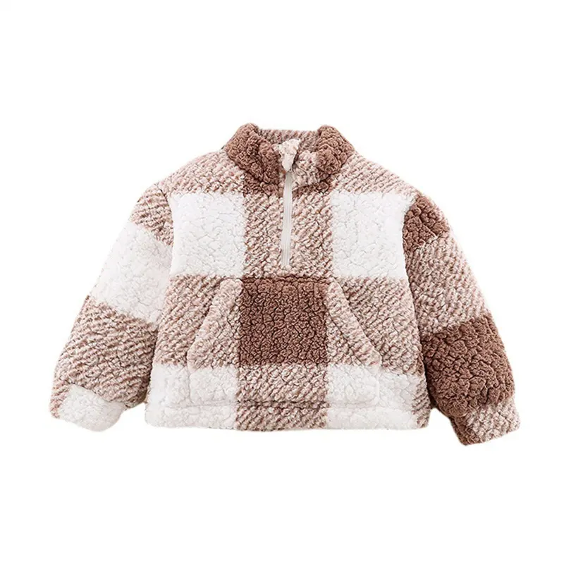 newborn baby boy plaid jacket infant toddler coat winter spring thick outwear kids coats