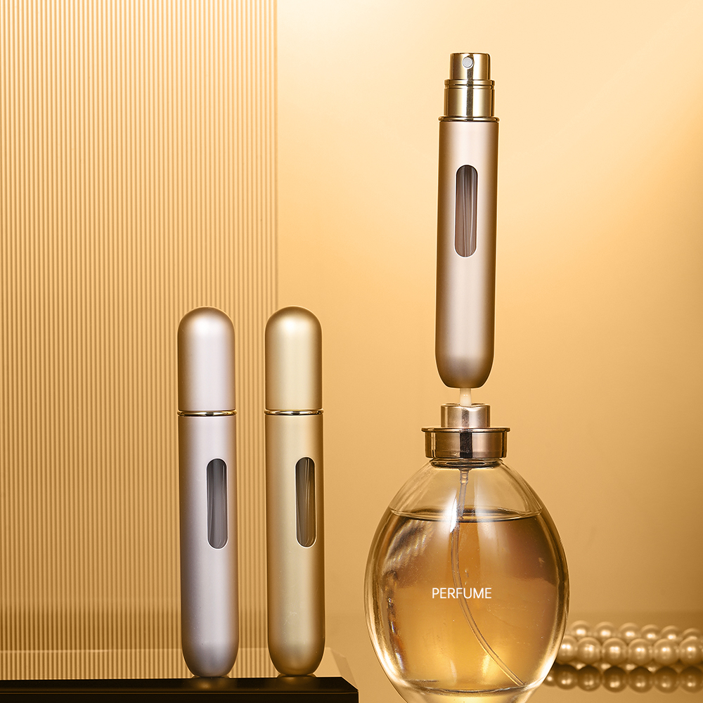 Refillable Mini Perfume Atomizer | Portable Aluminum Glass Travel Spray Bottle 5ml, 8ml &amp; 10ml
