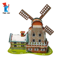 Modèle en papier DIY Puzzle 3D Structures architecturales Modèle Puzzle 3D Jouet pour enfants
