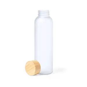 Bouteille en verre 500 ml en bambou, merchandising durable - Product Image 3