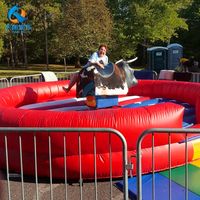 Machine d'équitation de taureau de rodéo mécanique gonflable de conception professionnelle en gros jeu de tour de taureau adulte pour les jouets et les structures extérieurs