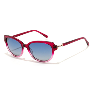 Gafas de sol tipo ojo de gato para mujer, montura completa, lentes degradados en color marrón, protección solar UV400 para adultos - Product Image 5