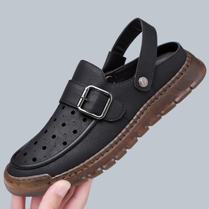 Men's Breathable Waterproof Lightweight Steel Toe Massage Arch Support Summer Outdoor Flat <b>Clog</b> Sandals - Product Image 4