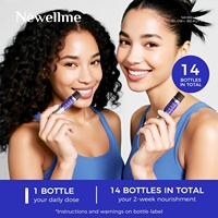 Boisson au collagène anti-glycation Newellme Glow Beauty pour une peau jeune, liquide oral, 14 bouteilles, livraison rapide, Super Septembre