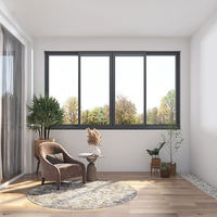 Ventanas y Puertas Corredizas Plegables Verticales de Aleación de Aluminio con Malla de Acero Inoxidable, Función de Inclinación y Giro, Diseño Resistente al Viento