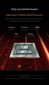 แล็ปท็อปเกมมิ่ง AMD R9000P R9-8945HX ใหม่เอี่ยม แรม 16GB SSD 1TB หน้าจอ 16 นิ้ว 2.5K 240Hz คีย์บอร์ดภาษาอังกฤษ 16-Core สำหรับ <span class=keywords><strong>LEGION</strong></span> - Product Image 6