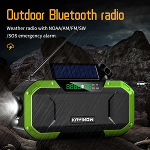 Radio FM Brújula solar Producto más vendido en Ali Teléfono celular Carga 5000mAh BT Camping Música Altavoz Radion con linterna - Product Image 6