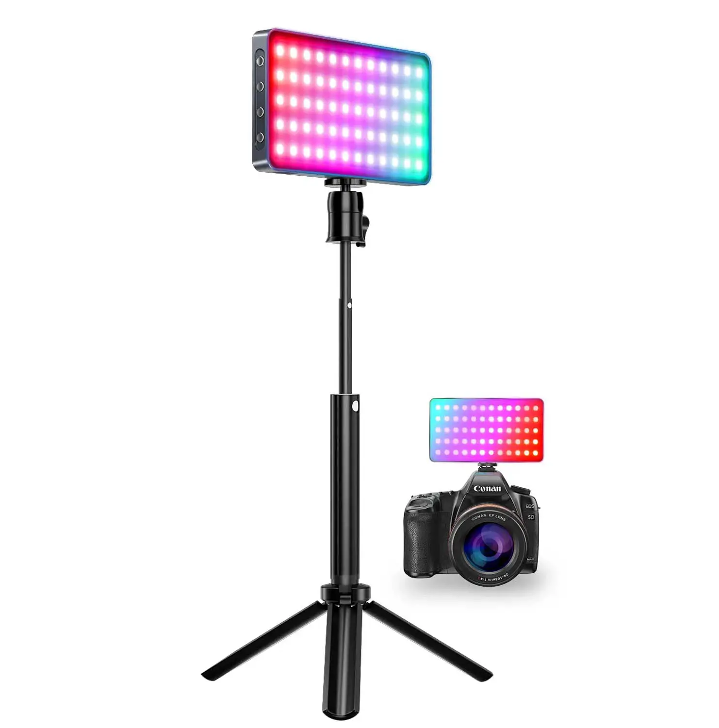 Wholesale Photography Portable Photo Selfie Fill Lamp Mini RGB Color LED Studio Lights Studio Professional Audio Video Lighting