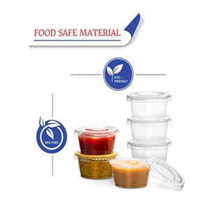 Cups Plastic 1 Oz 2 Oz 5.5 Oz Portion Cups With Lids Plastic