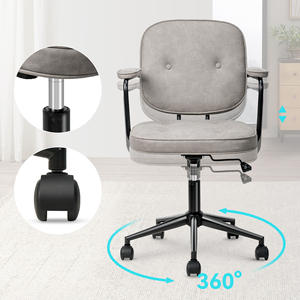 เก้าอี้สำนักงานเหล็กดีไซน์ทันสมัย ปรับระดับความสูงได้ หมุนได้ 360 องศา กันน้ำ พนักพิงแข็งแรง ที่วางแขนแบบเชื่อมต่อ เหมาะสำหรับใช้ในบ้านและสำนักงาน - Product Image 2