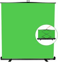 Panel Chroma Key Studio Game, Latar Belakang Layar Hijau Lipat, Tripod Portabel, Kain Poliester, Bahan Putih Matt